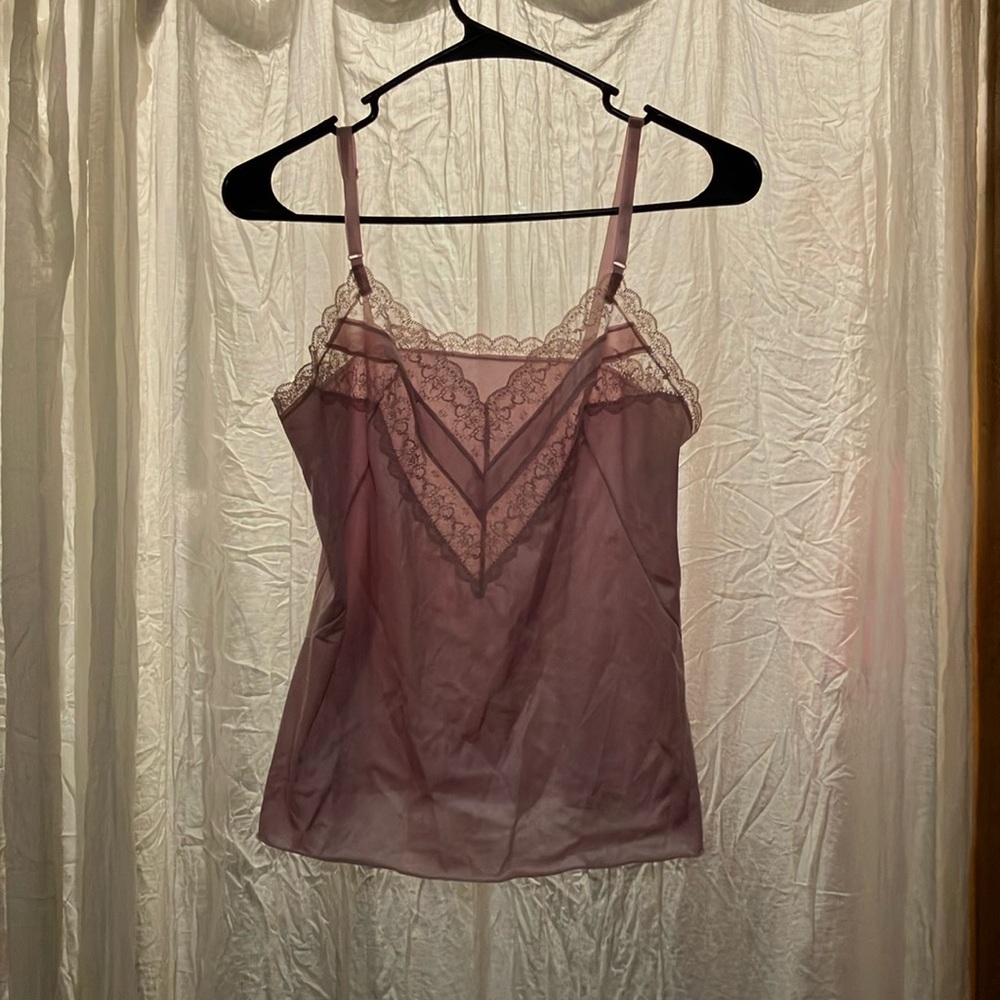Vanity Fair Pink Sleeveless Asymmetrical Camisole